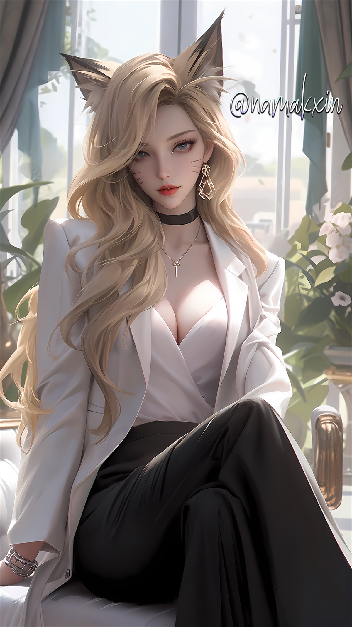 【AI绘画】巨如美少女 草帽 向日葵 狐狸兽耳玉姐 [14P/30MB]