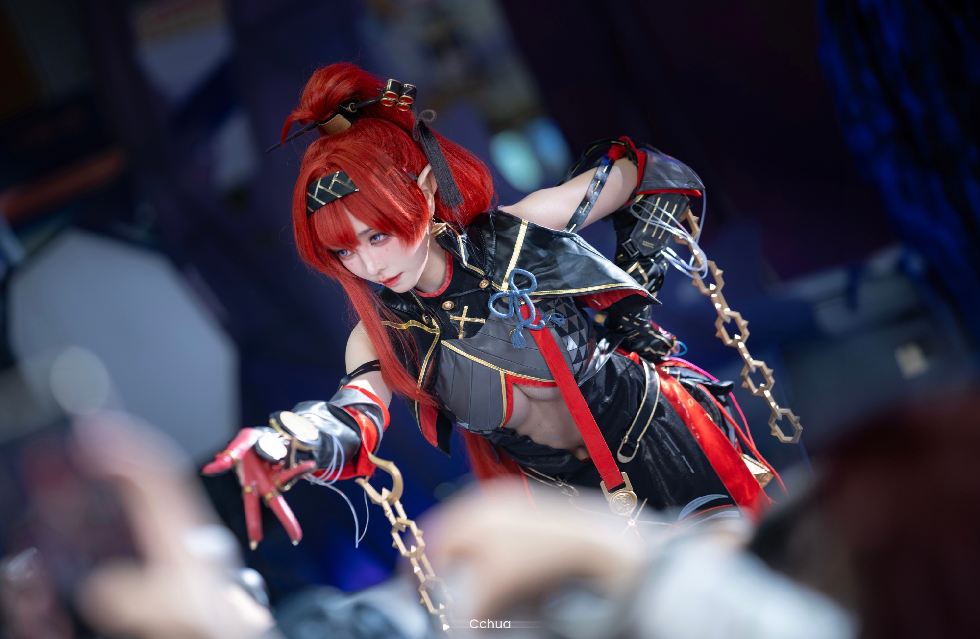 [COSPLAY] 今天……也还是想被姐姐的丝线牵着走的一天！ 鸣潮吟霖@Cchua华