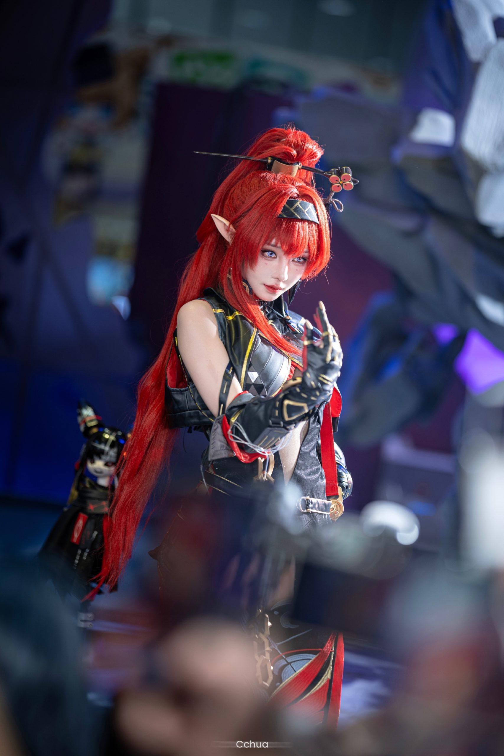 [COSPLAY] 今天……也还是想被姐姐的丝线牵着走的一天！ 鸣潮吟霖@Cchua华