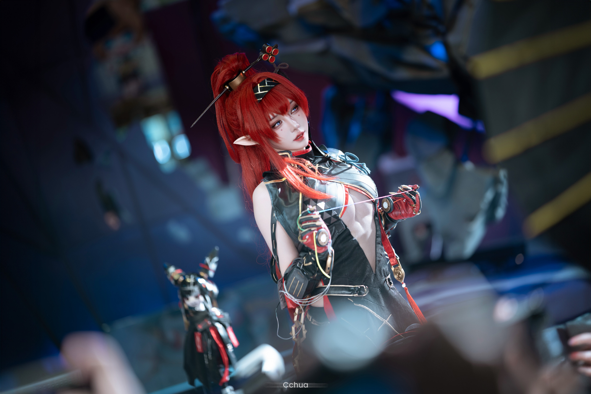 [COSPLAY] 今天……也还是想被姐姐的丝线牵着走的一天！ 鸣潮吟霖@Cchua华
