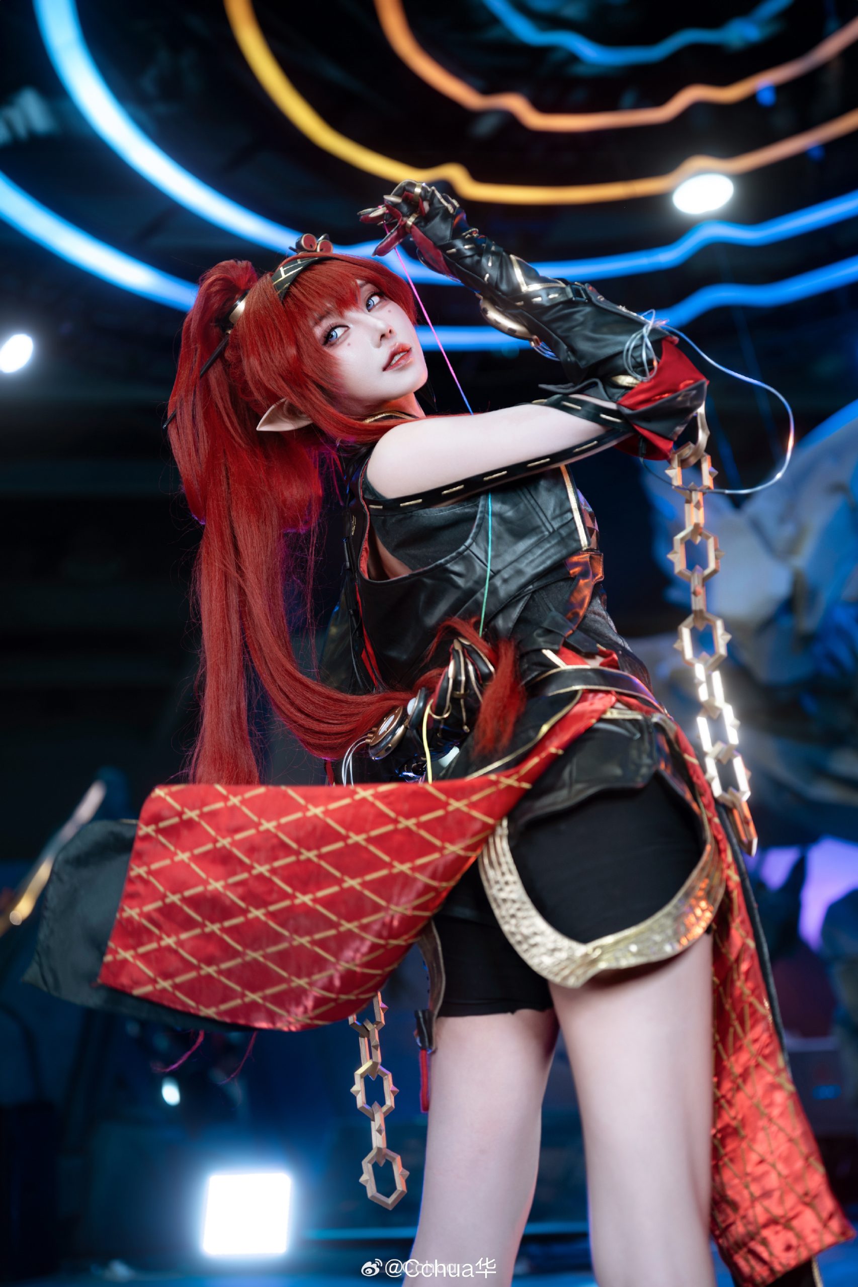 [COSPLAY] 今天……也还是想被姐姐的丝线牵着走的一天！ 鸣潮吟霖@Cchua华