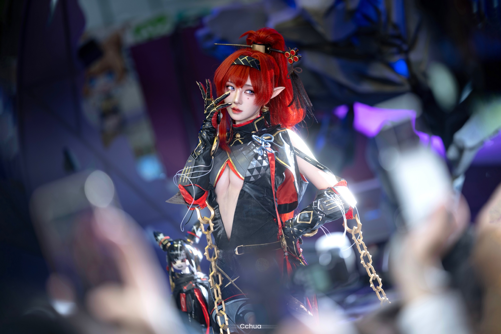 [COSPLAY] 今天……也还是想被姐姐的丝线牵着走的一天！ 鸣潮吟霖@Cchua华