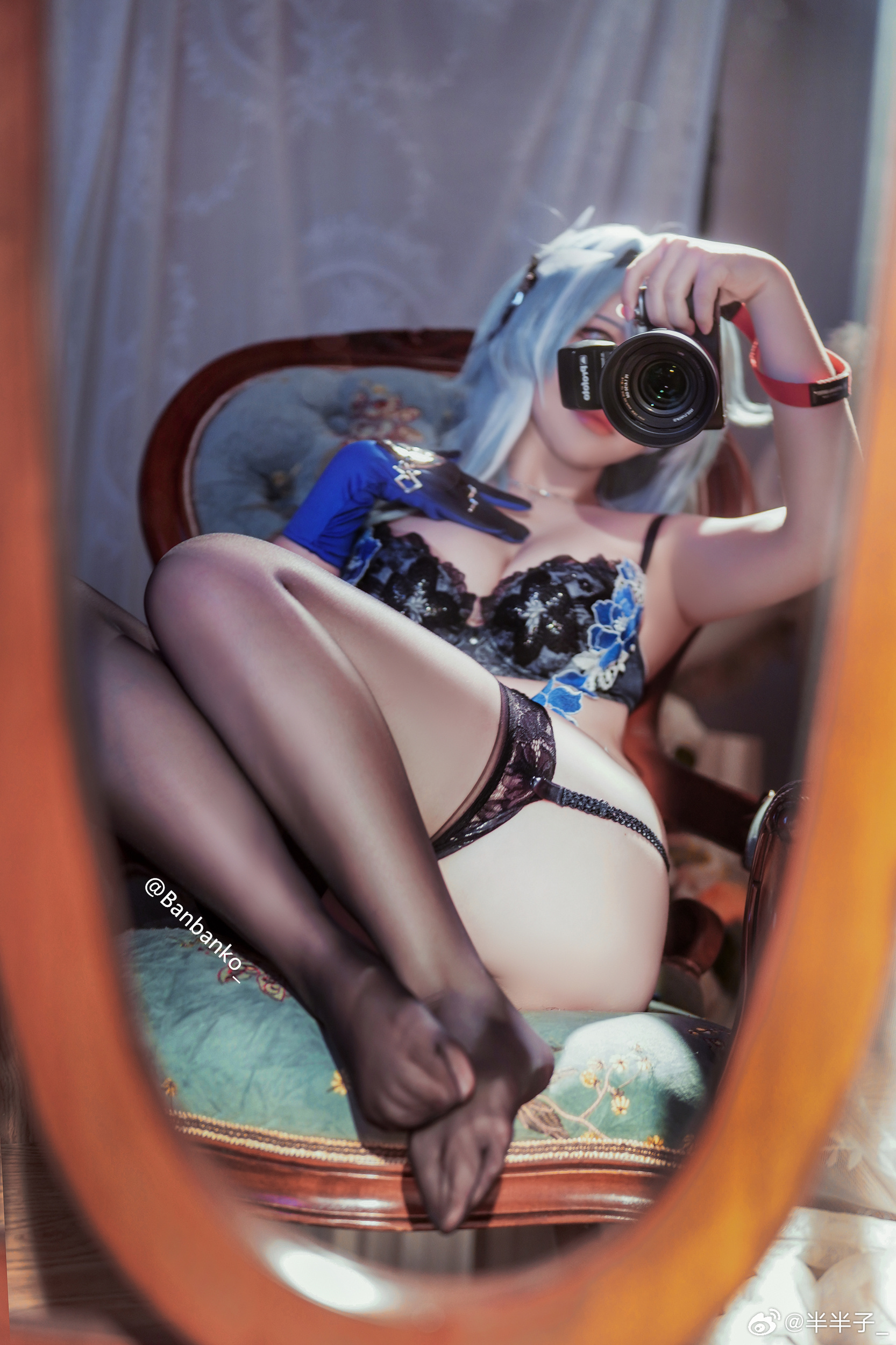 [COSPLAY] 浪花骑士📷～不懂肉腿的有难了💙 优菈 原神@半半子_