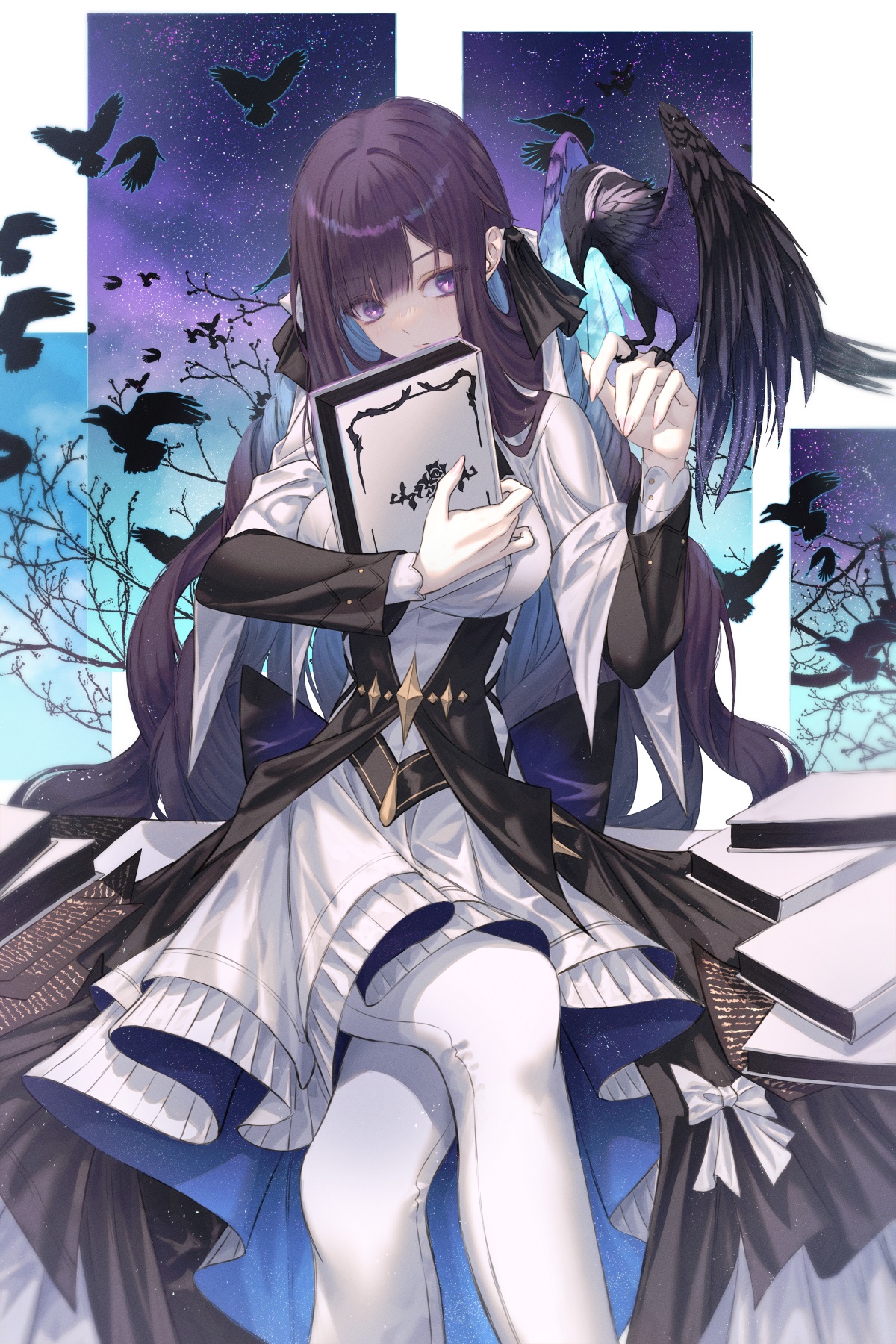 [P站画师] 崩坏3 白发美少女 花火  黄泉 插画师NEØN的美图作品 [36P/125MB]