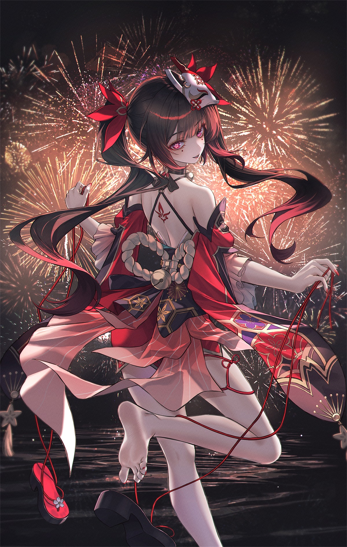 [P站画师] 崩坏3 白发美少女 花火  黄泉 插画师NEØN的美图作品 [36P/125MB]