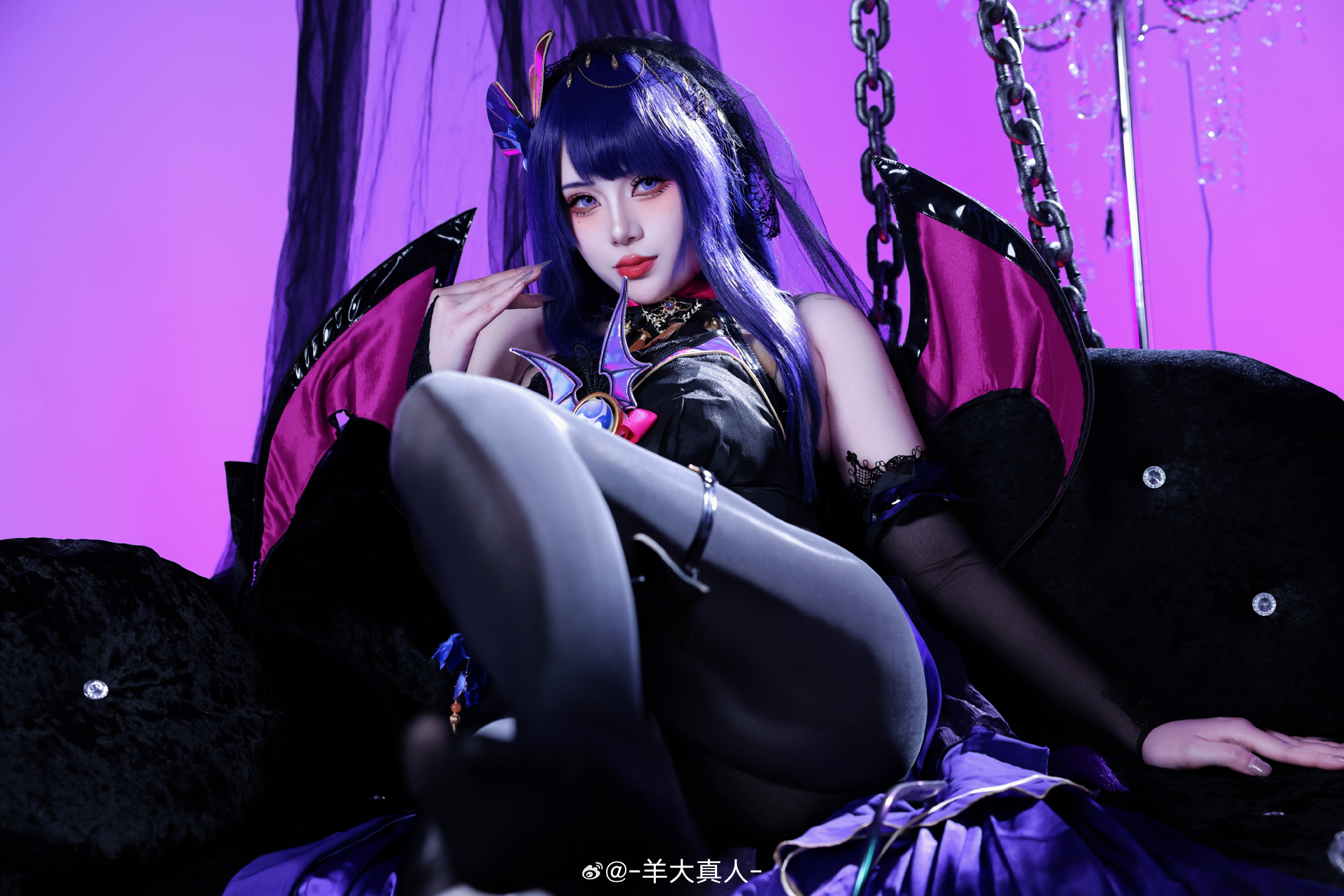 [COSPLAY] 原神 ⚡魅魔「雷电将军」@-羊大真人-