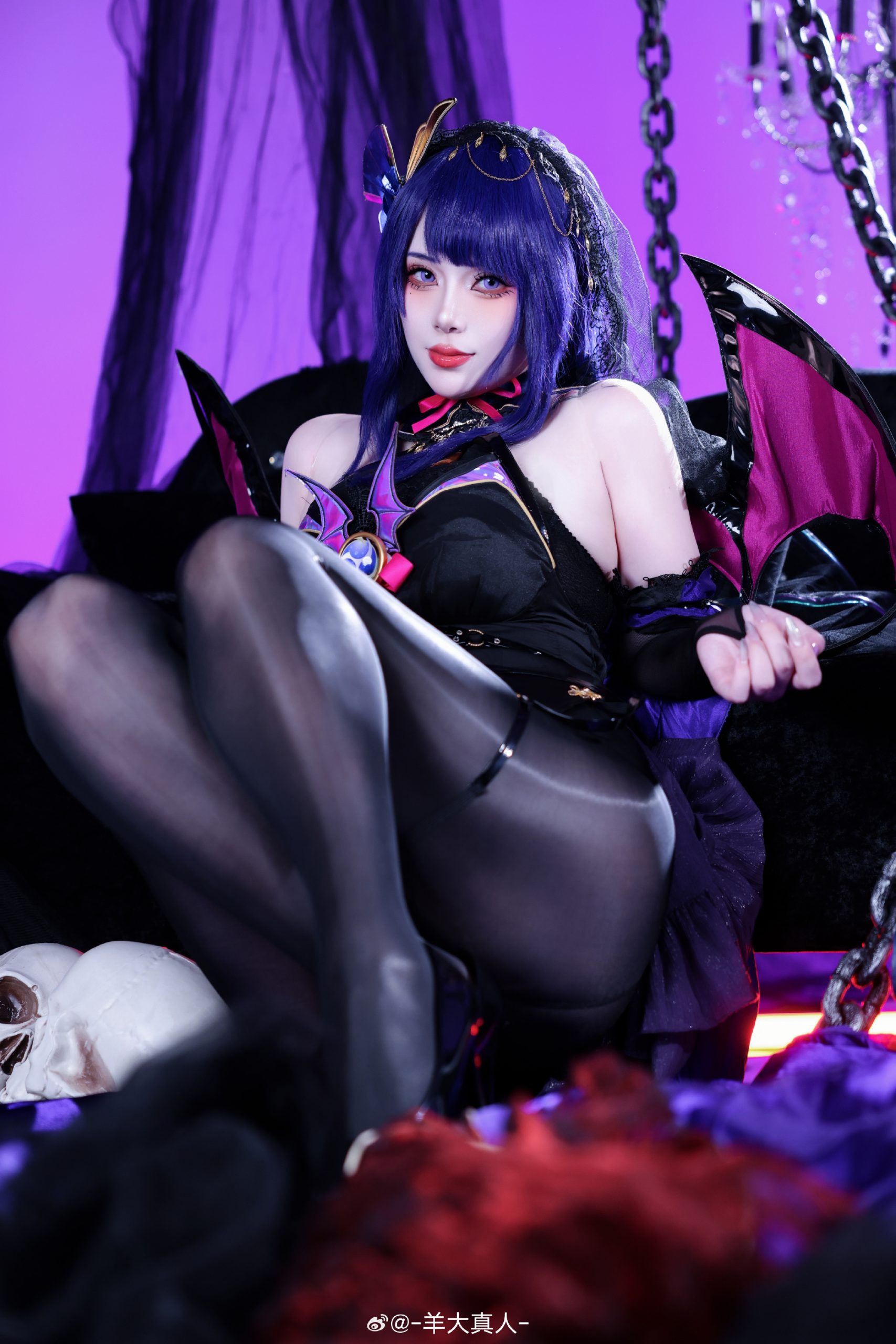 [COSPLAY] 原神 ⚡魅魔「雷电将军」@-羊大真人-