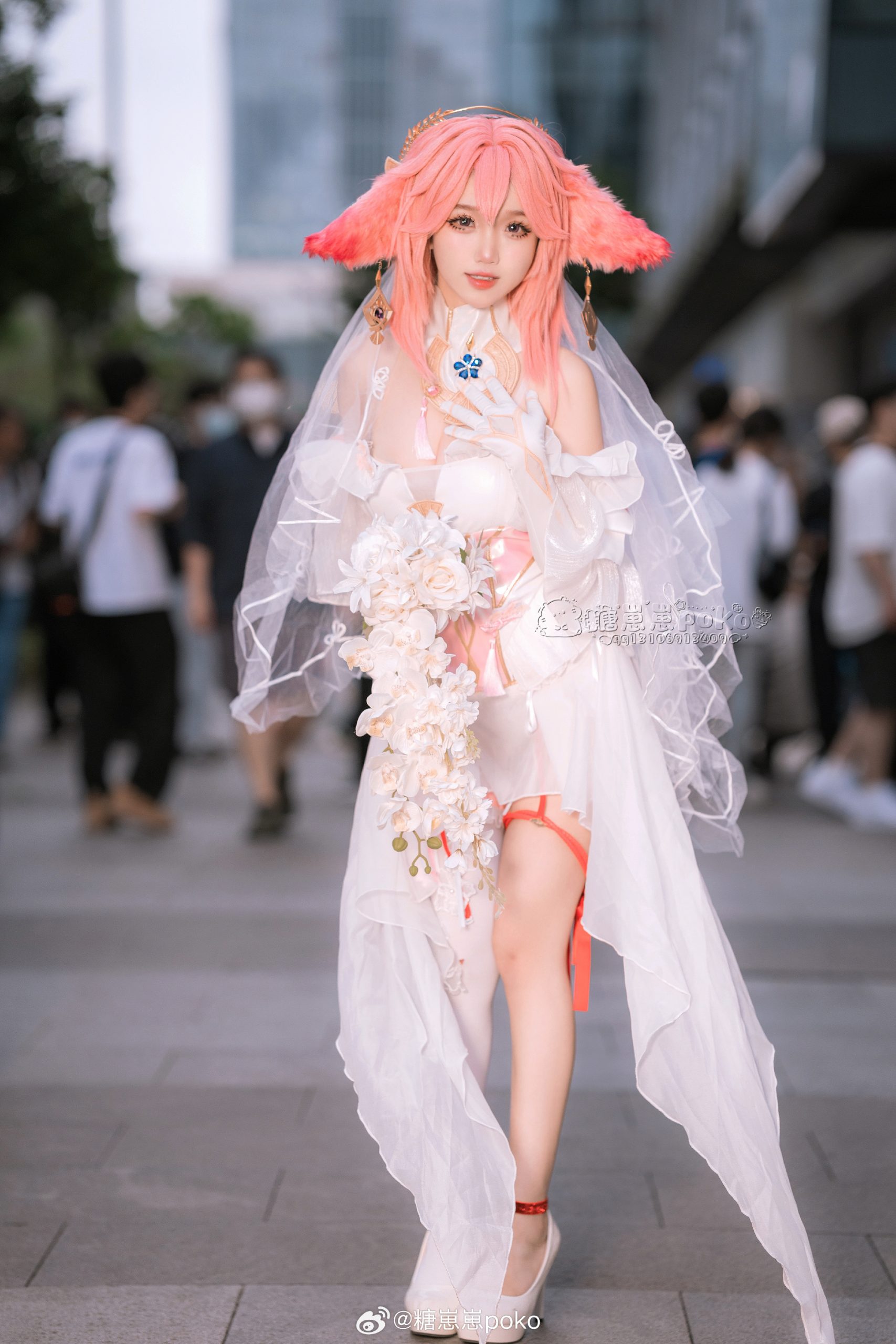 [COSPLAY] 原神 八重神子花嫁@糖崽崽poko
