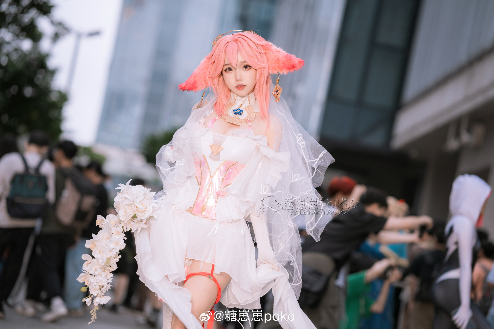 [COSPLAY] 原神 八重神子花嫁@糖崽崽poko
