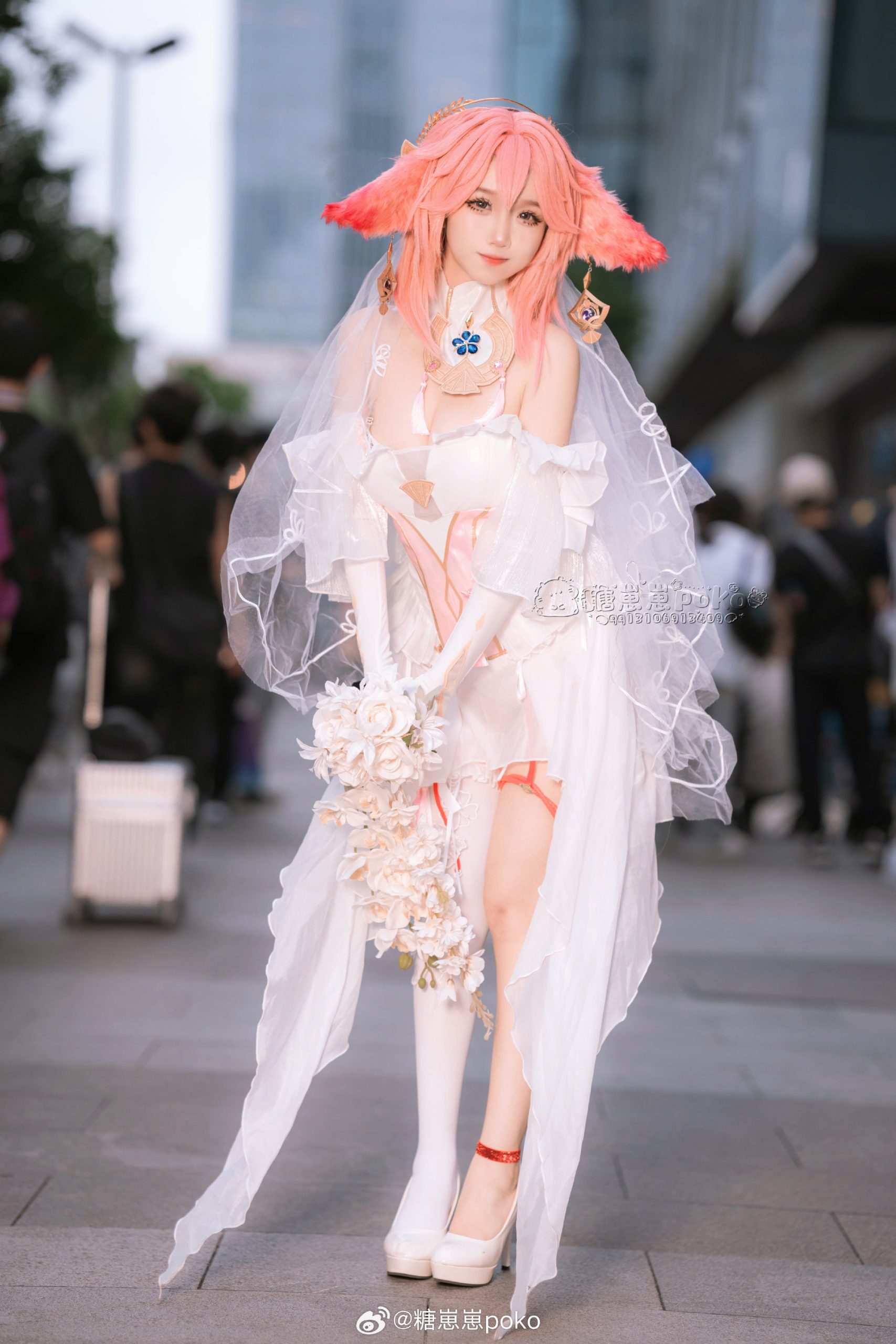 [COSPLAY] 原神 八重神子花嫁@糖崽崽poko