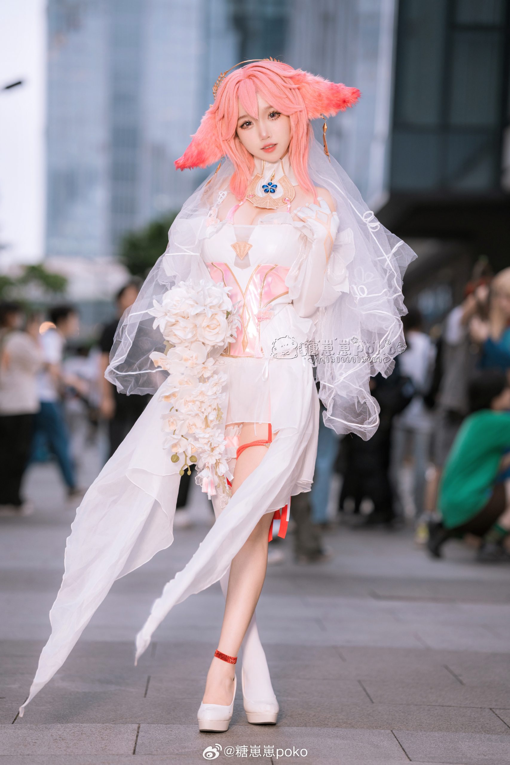 [COSPLAY] 原神 八重神子花嫁@糖崽崽poko