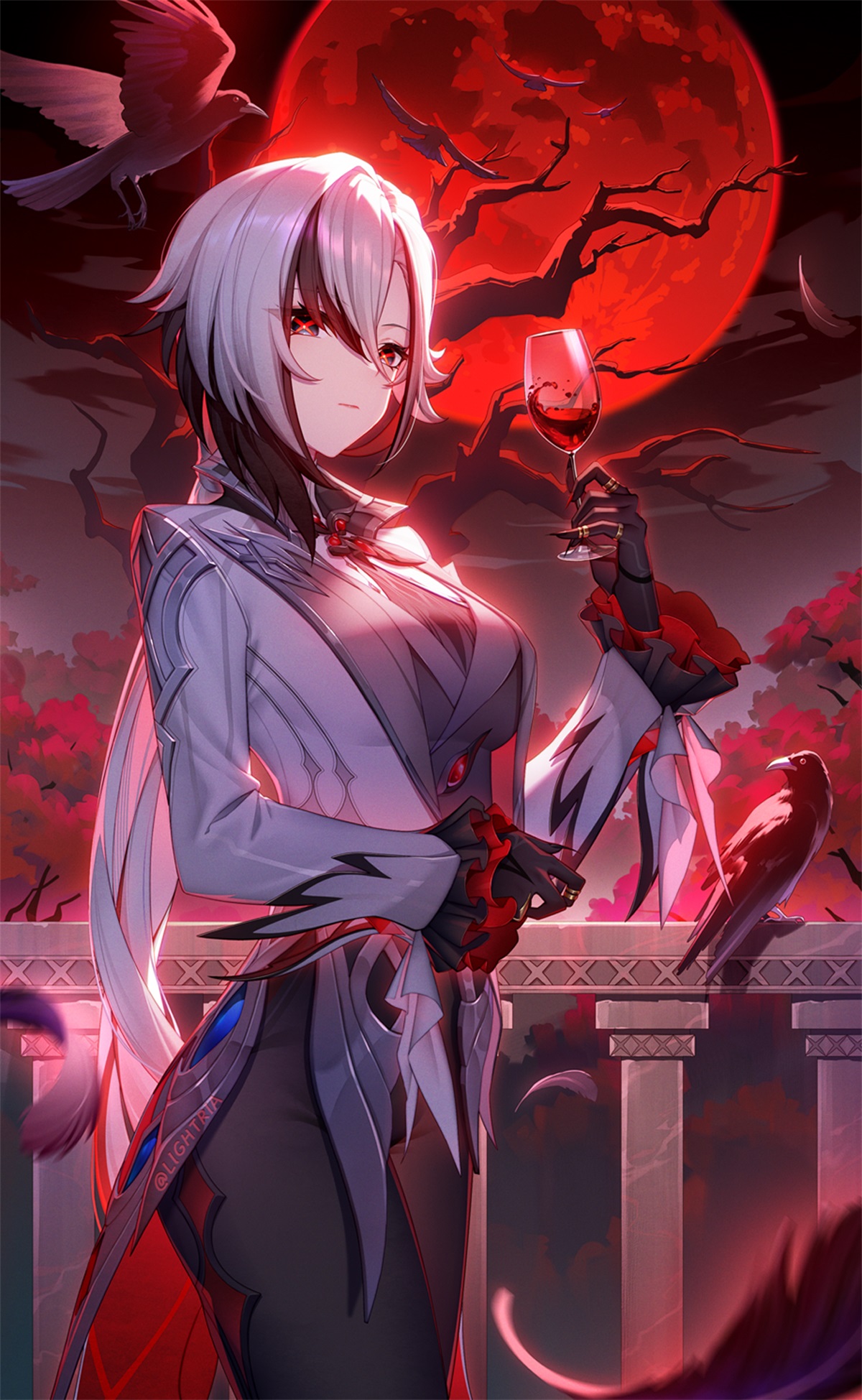 [P站画师] 雷电将军 妮露 花火 莫娜 芙宁娜 超爱原神的画师LightRia 插画美图作品推荐 [40P/116MB]