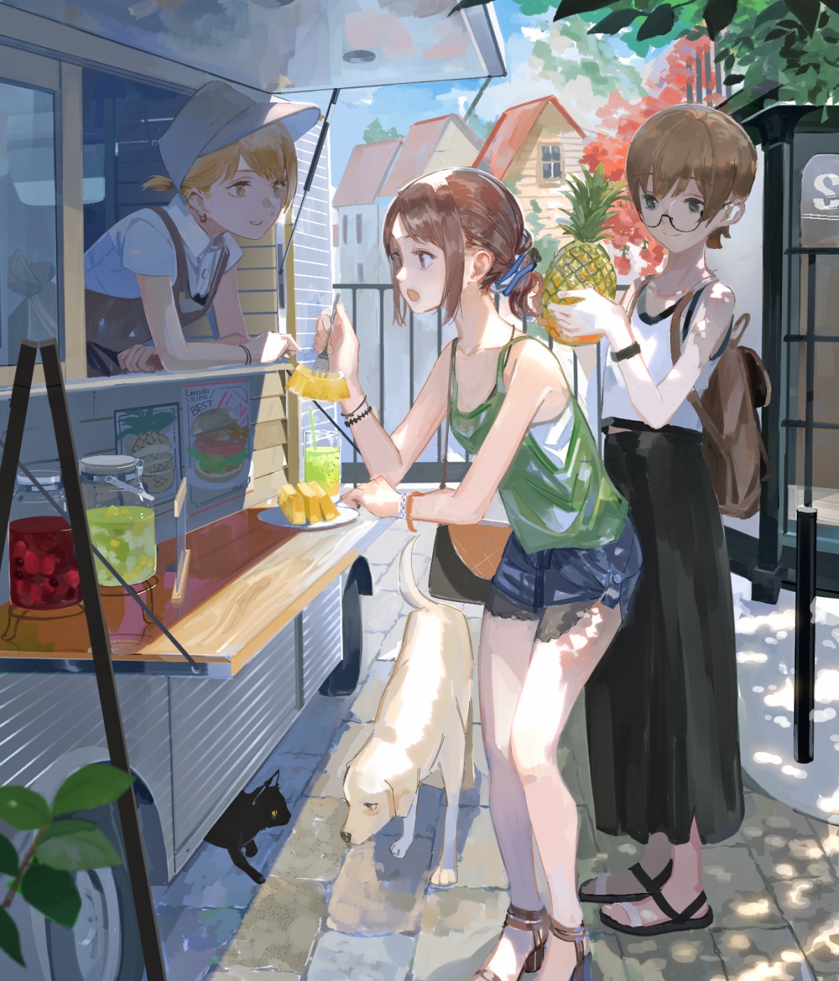 [P站画师] 清爽可爱的女孩子们！日本画师あすぱら的插画作品 [29P/76MB]