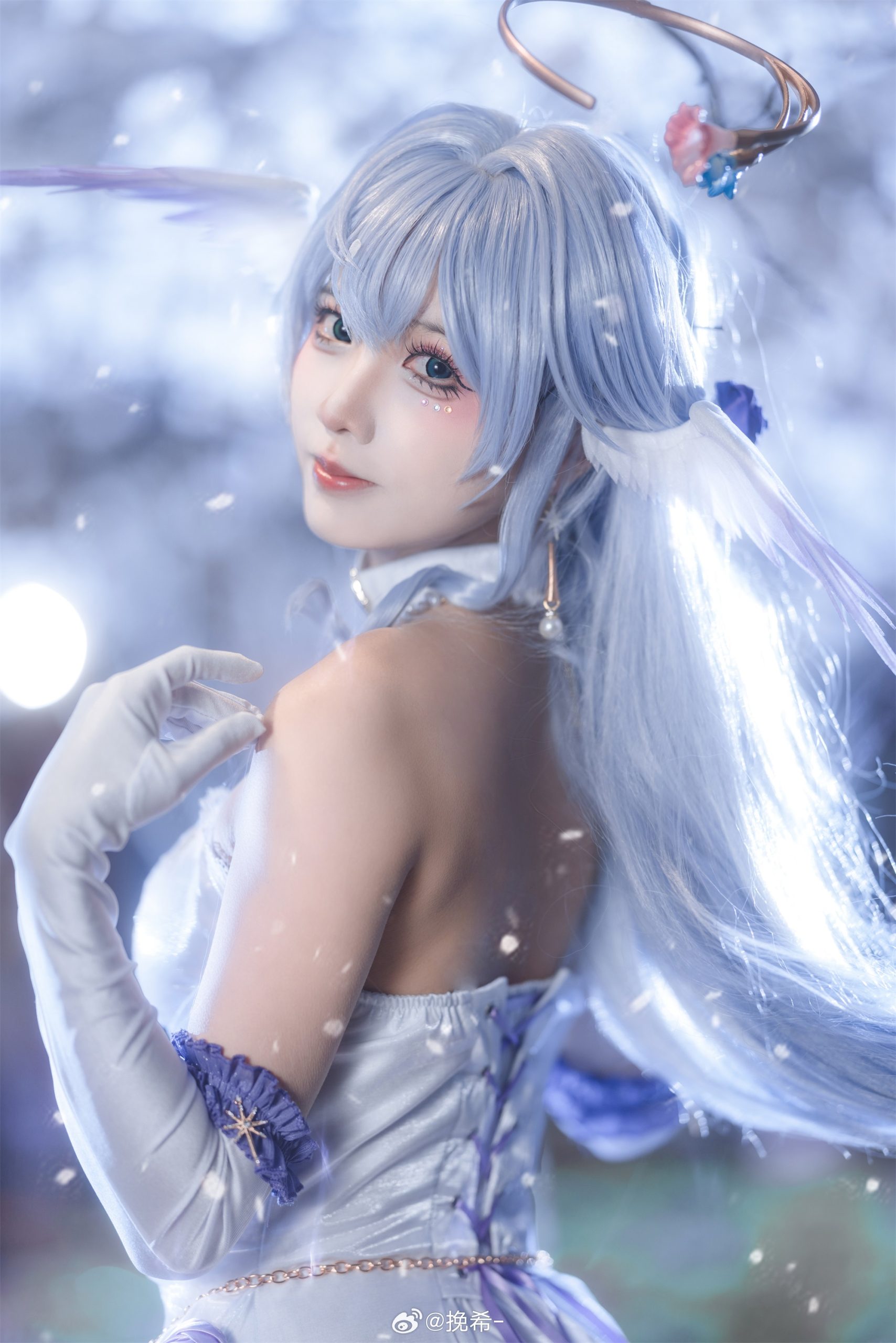 [COSPLAY] 美丽的夜樱和小鸟 星穹铁道 知更鸟@挽希-