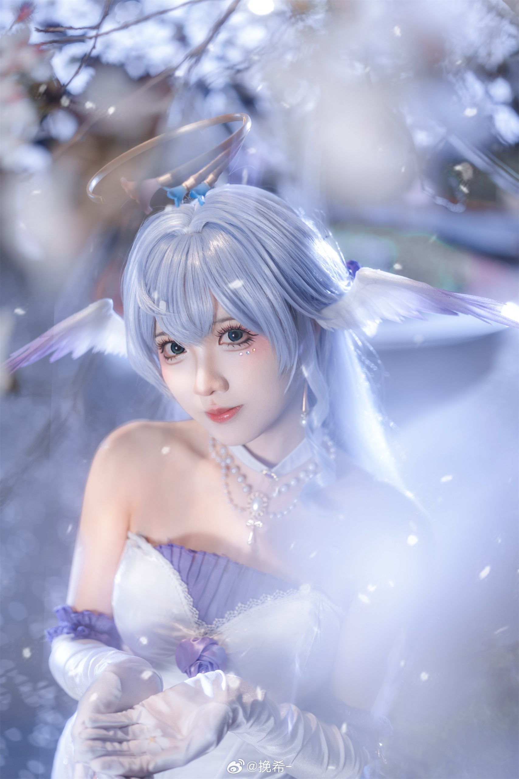 [COSPLAY] 美丽的夜樱和小鸟 星穹铁道 知更鸟@挽希-
